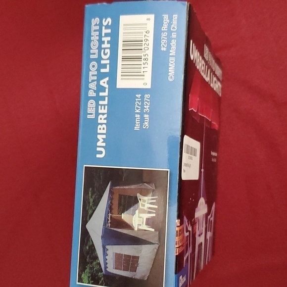 NIB 2 Packs LED Patio Umbrella Pole Lights by Regal - Picture 5 of 6